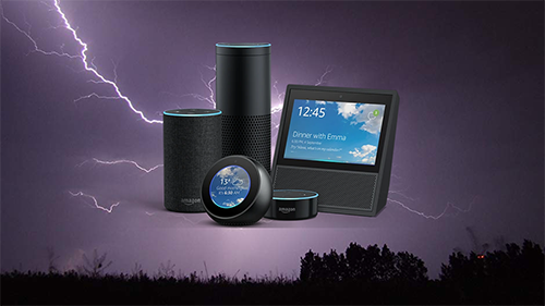 Thunderstorm Sounds plays on all Alexa devices.